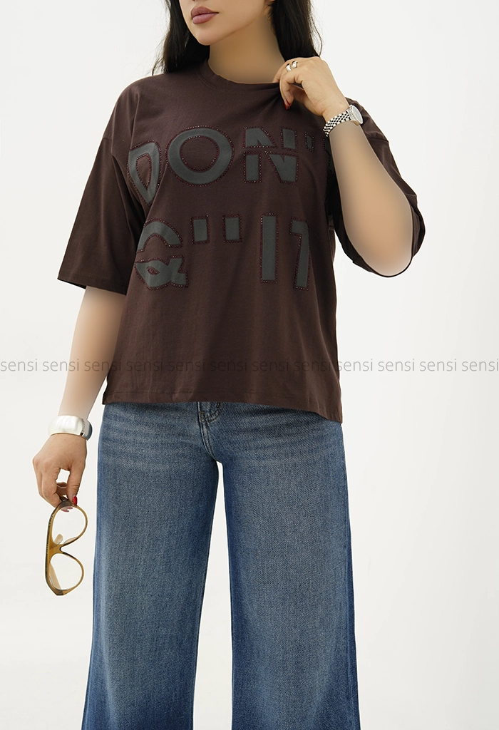 تیشرت dontنگین دار کد1005893